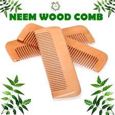 Premium Neem Wood Hair Comb – Anti-Dandruff & Hair Growth Scalp Massager