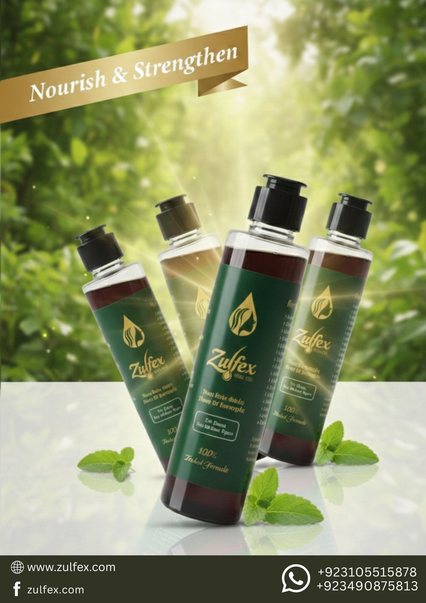 Zulfix Advanced Herbal Hair Oil – For Hair Fall Control & Rapid Growth